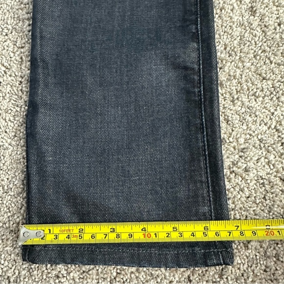 🎆 Theory pleated straight leg jeans 26 28 mid rise trouser blue designer dressy - Picture 12 of 12